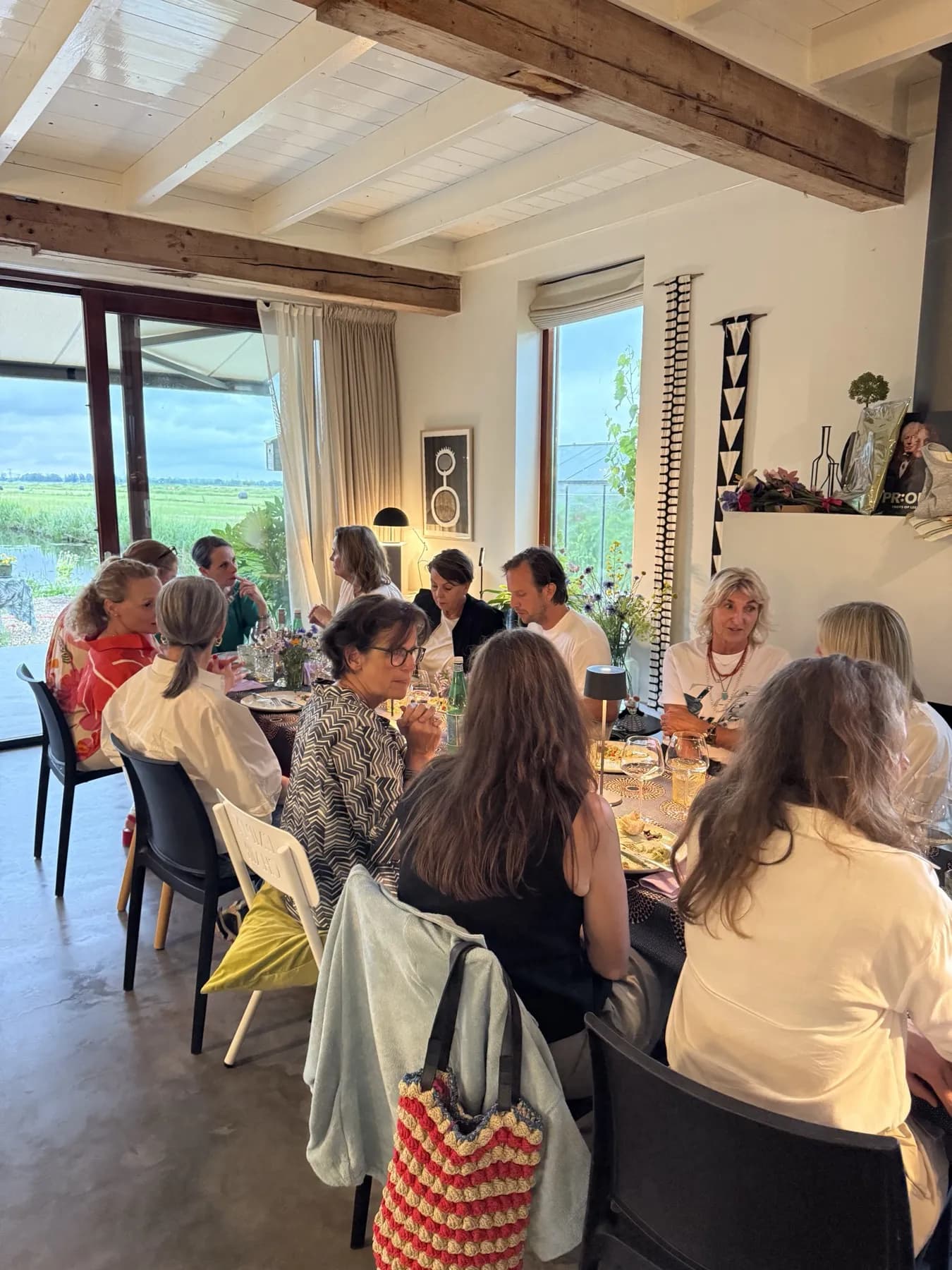 Member diner bij Christine Boland thuis
